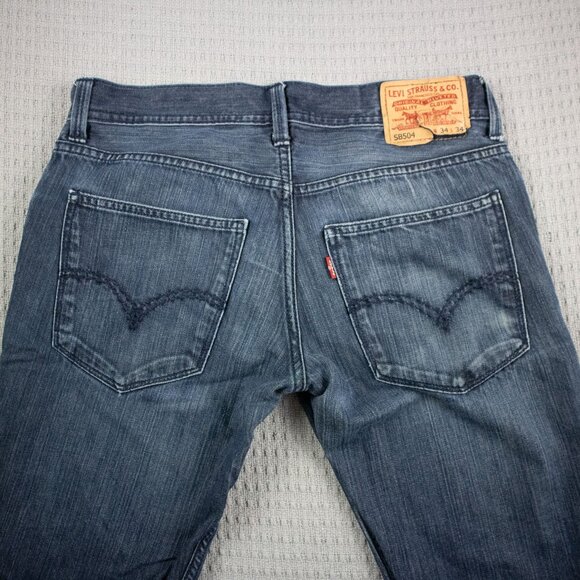 Levi's SB504 Denim Jeans 34x34 - Picture 8 of 8